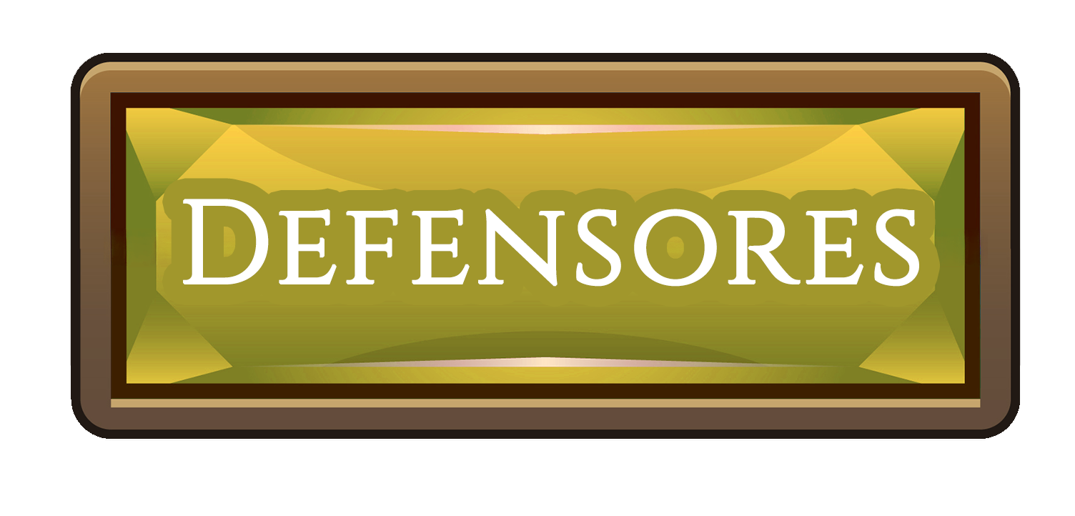 Botão com o texto Defensores