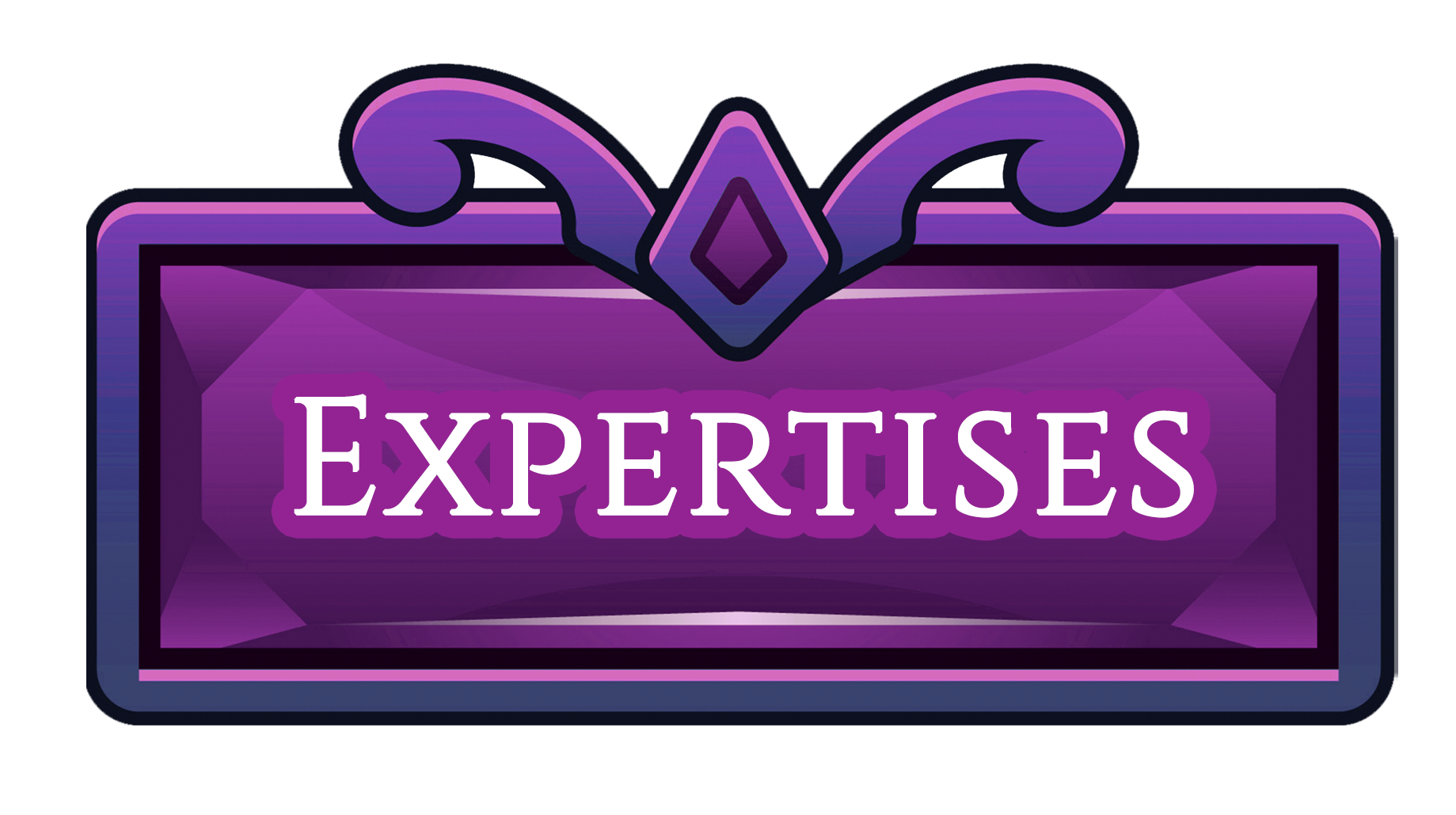 Botão com o texto Expertise