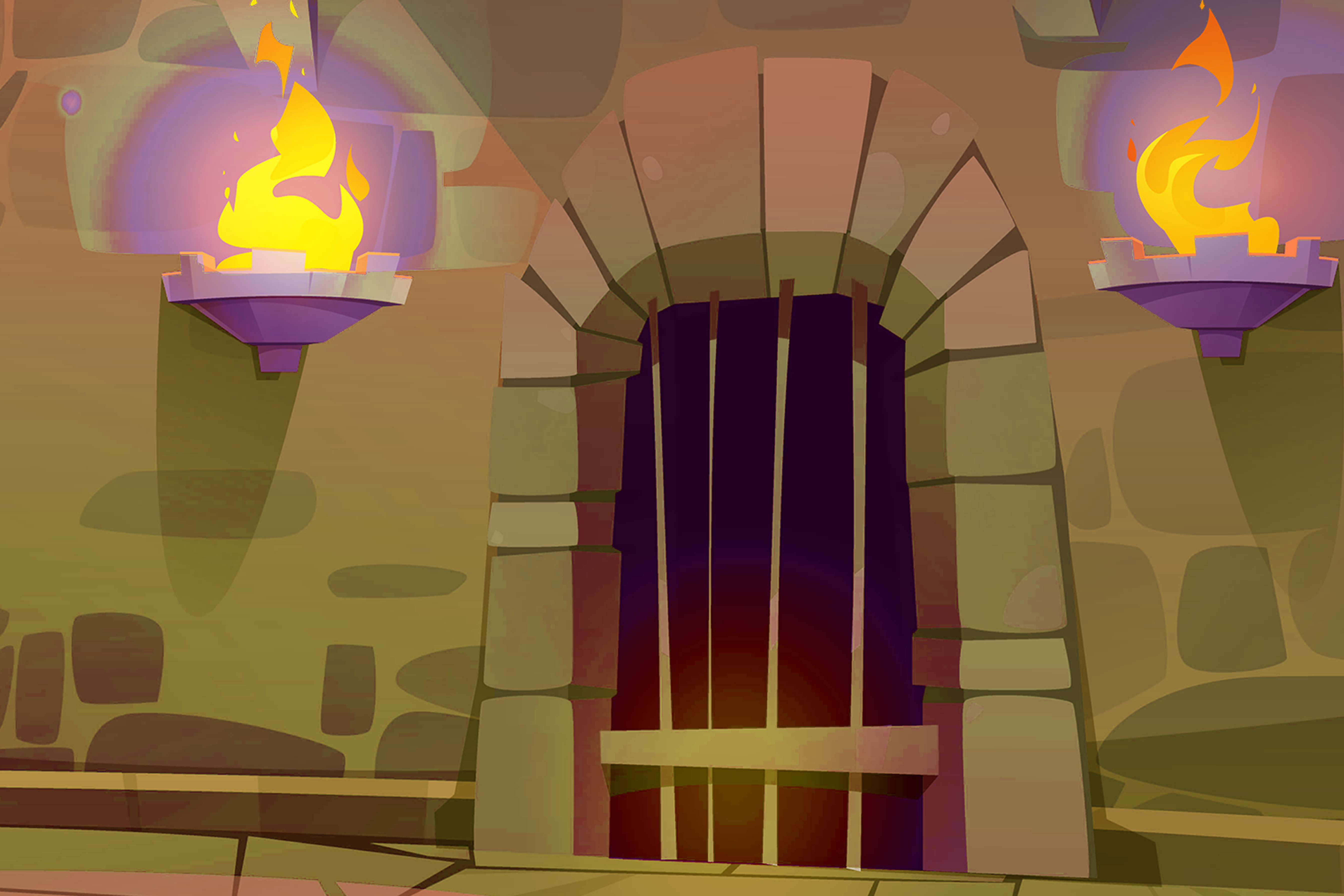 Fundo de uma fortaleza