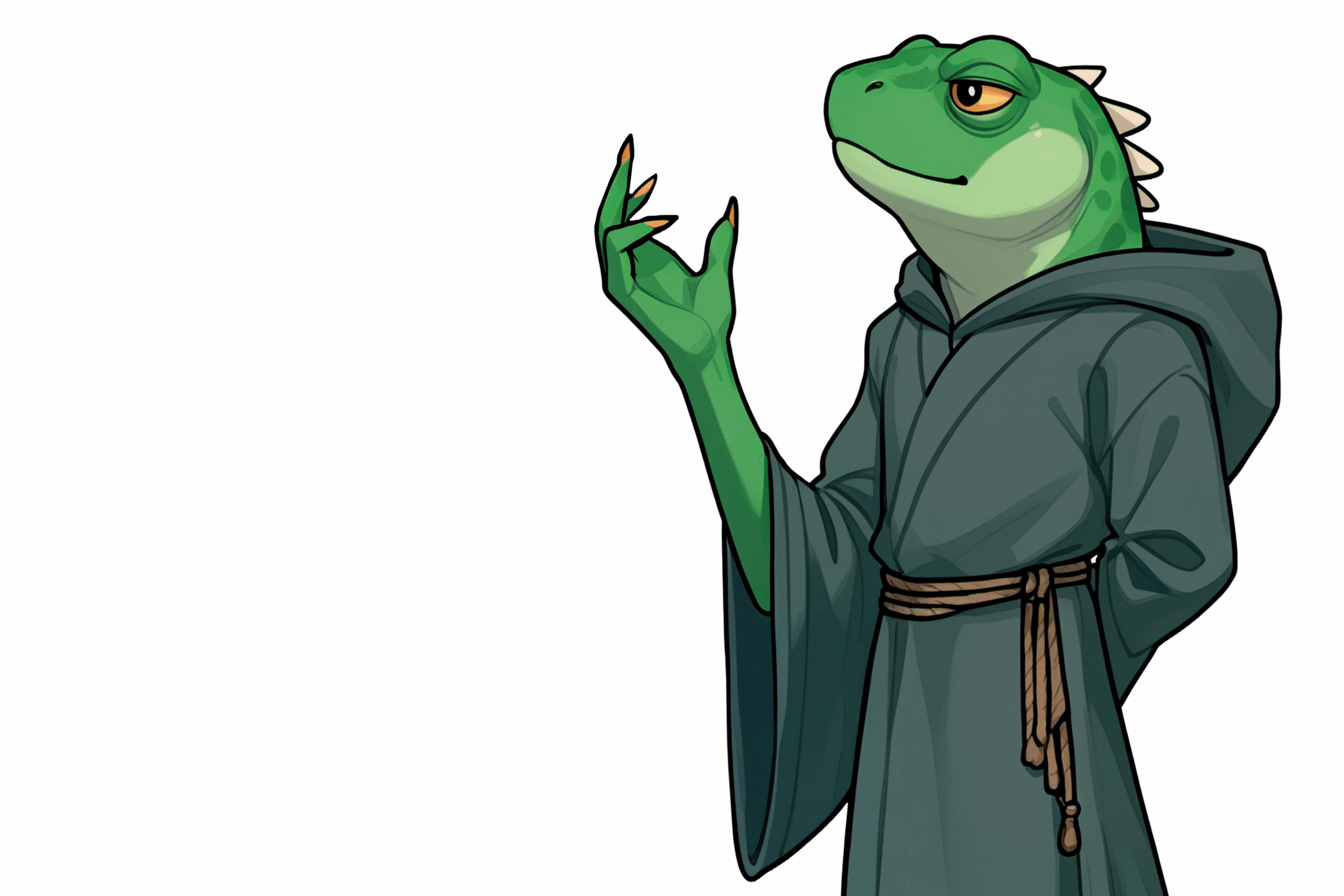 Personagem Especialista com vestes arcanas