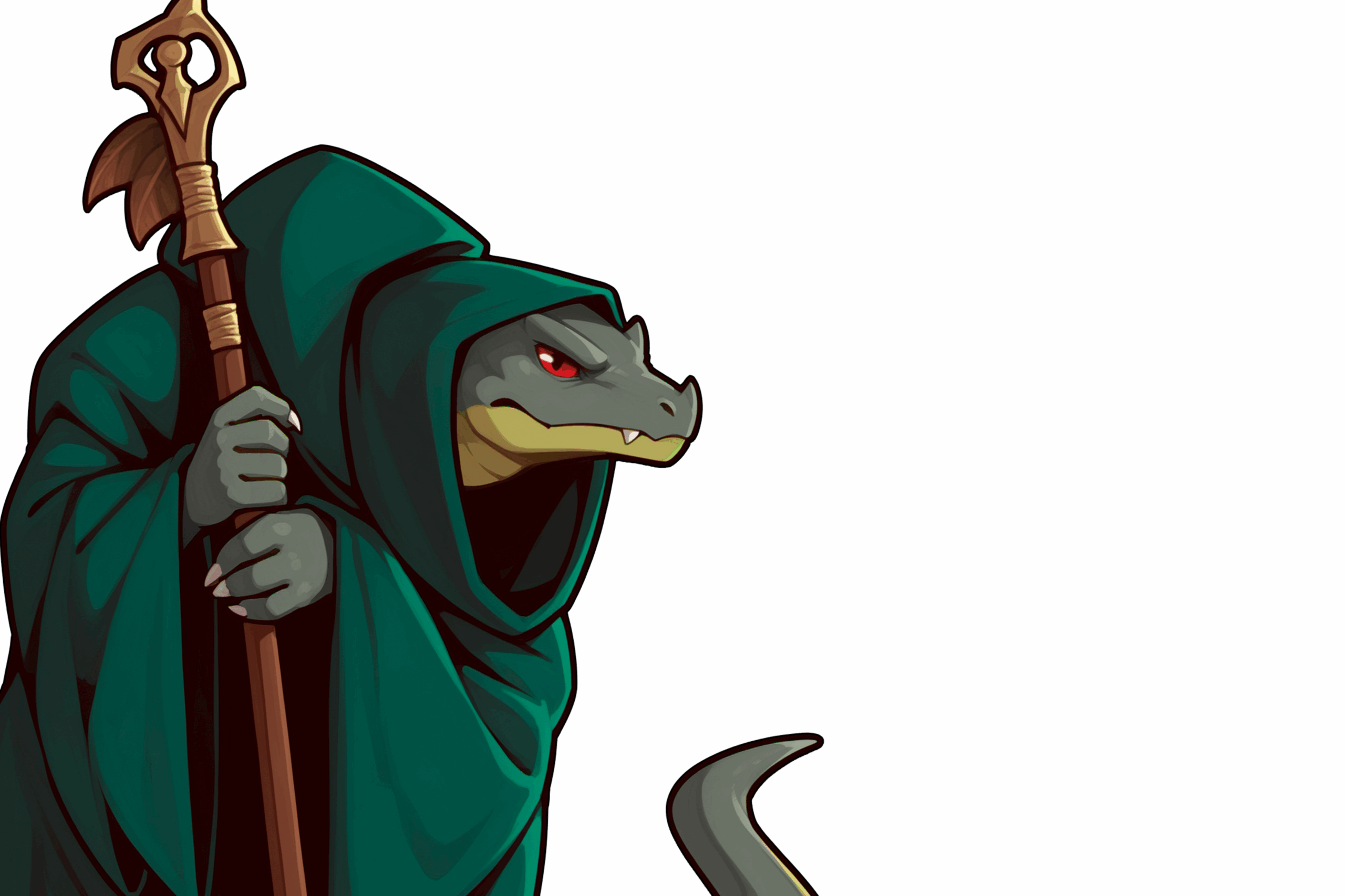 Personagem Suporte com capuz verde