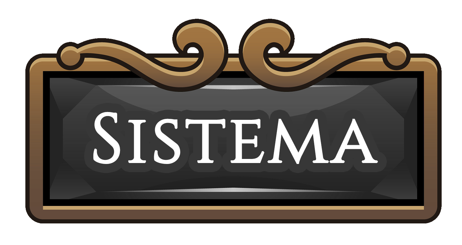 Botão com o texto Sistema