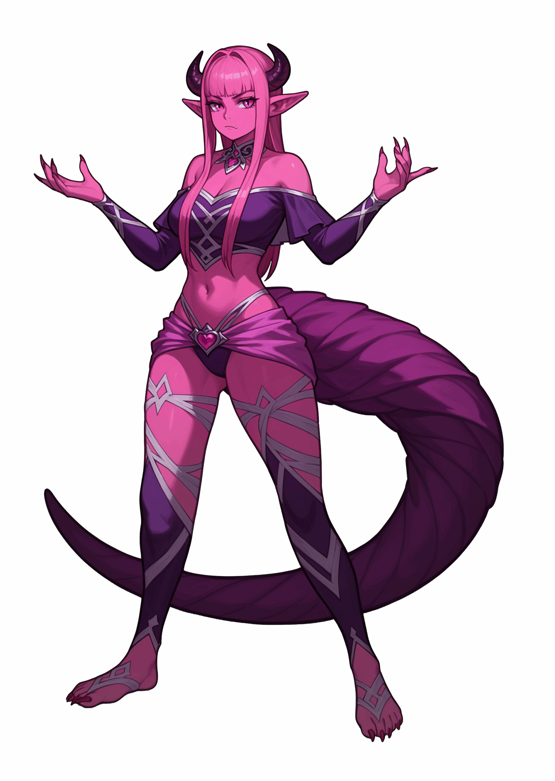 [Imagem de Kimiko em sua forma de demônio]