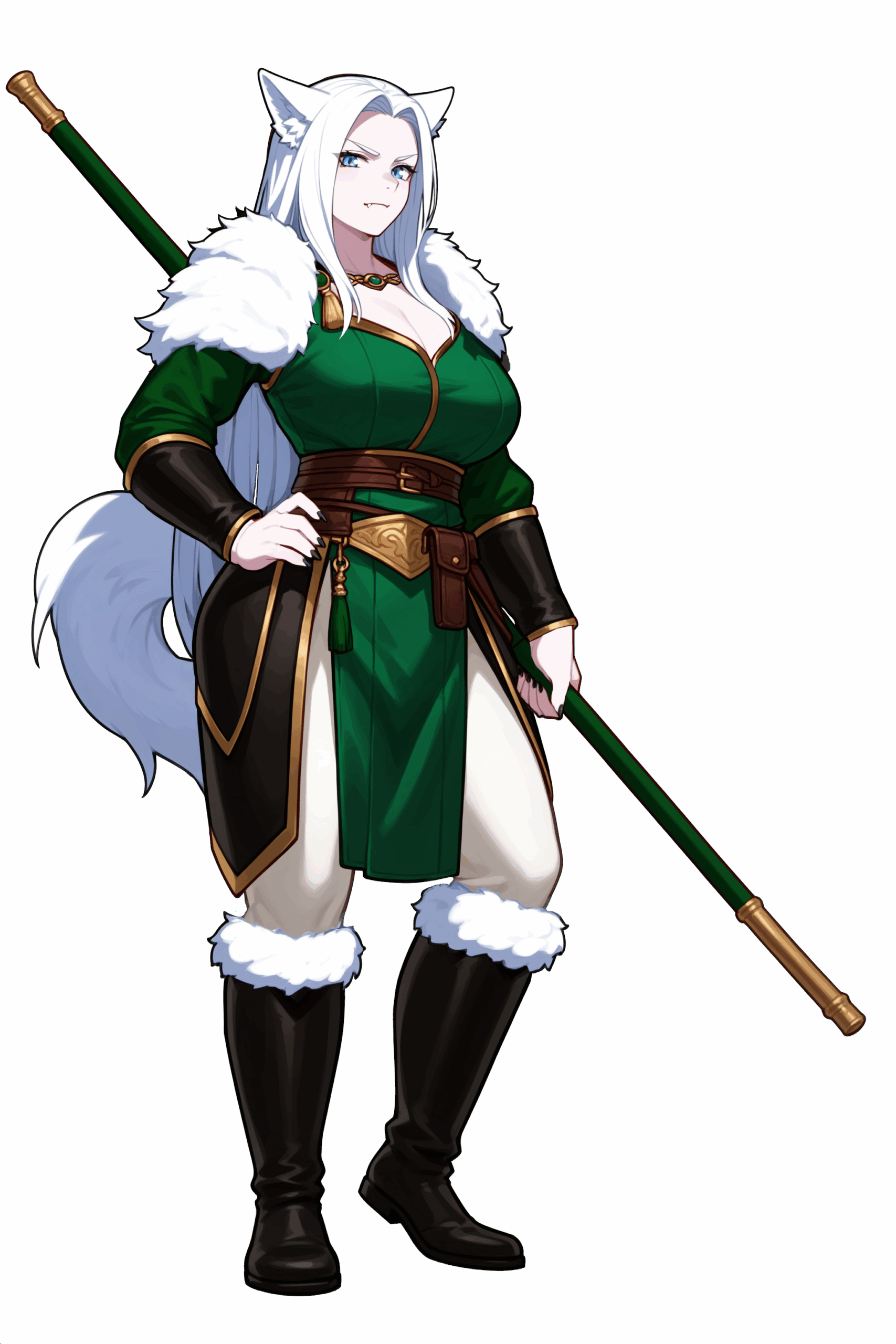 [Imagem de Yuki em sua forma de lobo]